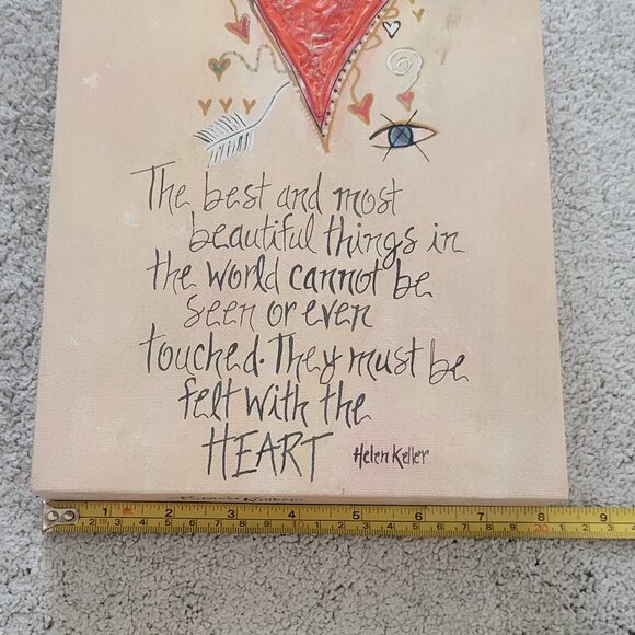 RHONDA KULLBERG Signed Hand Painted Inspirational Quotes Wall Art-Set of 4 - Picture 12 of 16